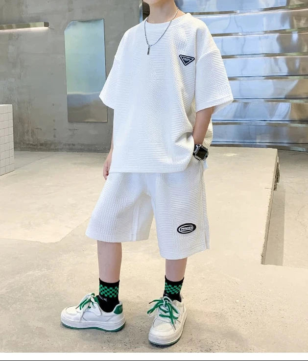2 PCS  Boys Sweatshirt + Pants Children