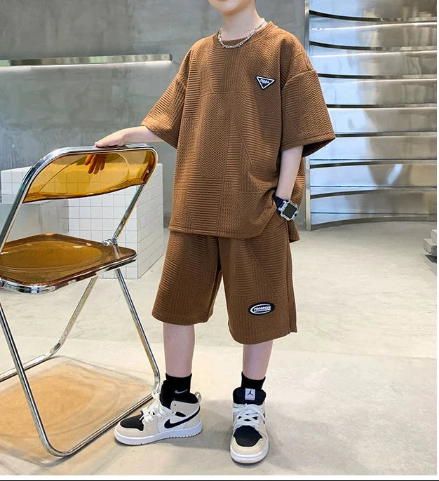 2 PCS  Boys Sweatshirt + Pants Children