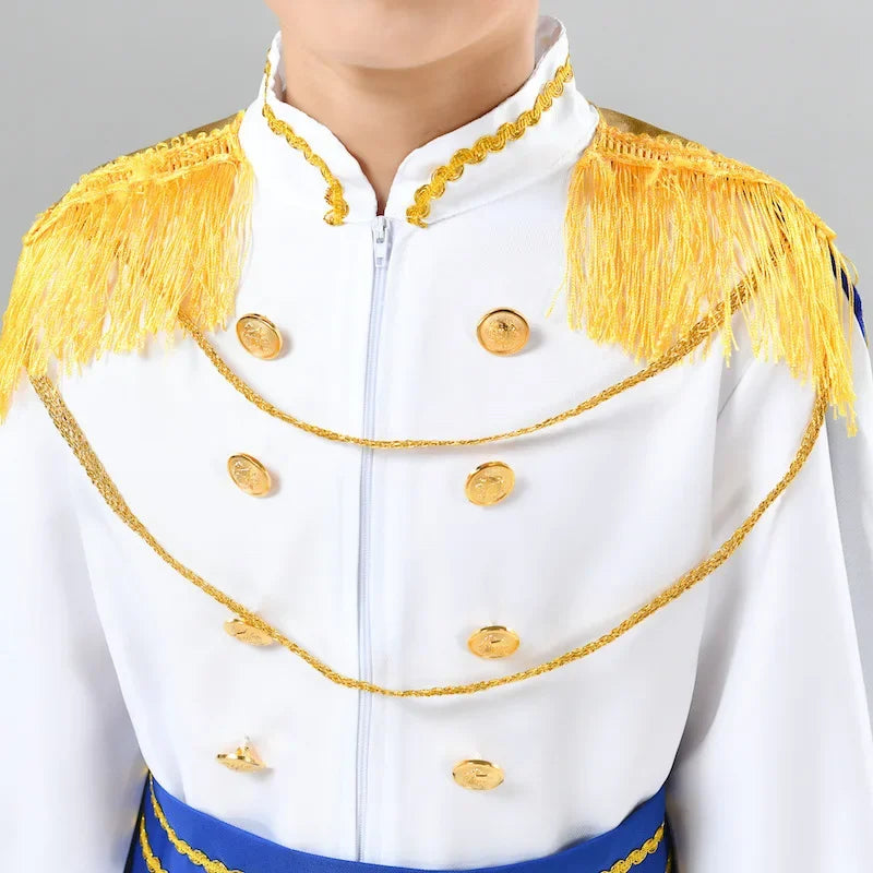 7 Pieces Boys King Carnival Costume Medieval
