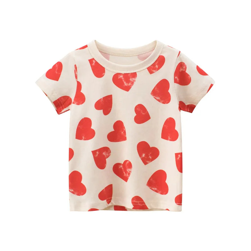 T-shirts Printed Little Girl Top Children Toddler Girl Clothes