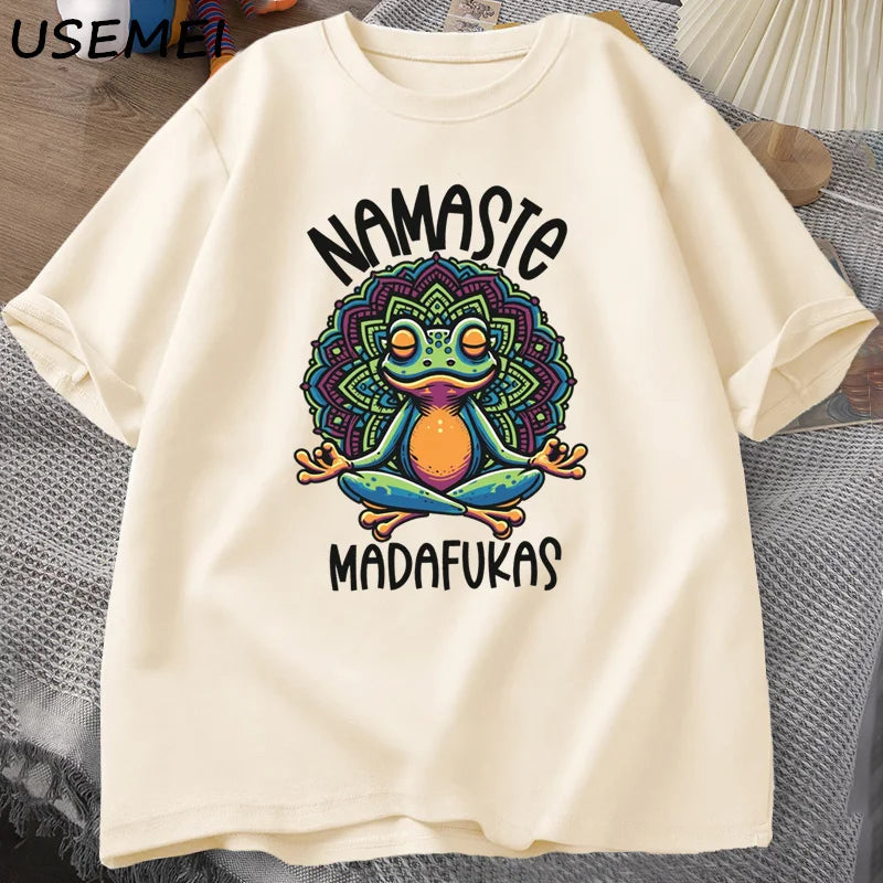 T Shirt Frog Self Care Funny Yoga