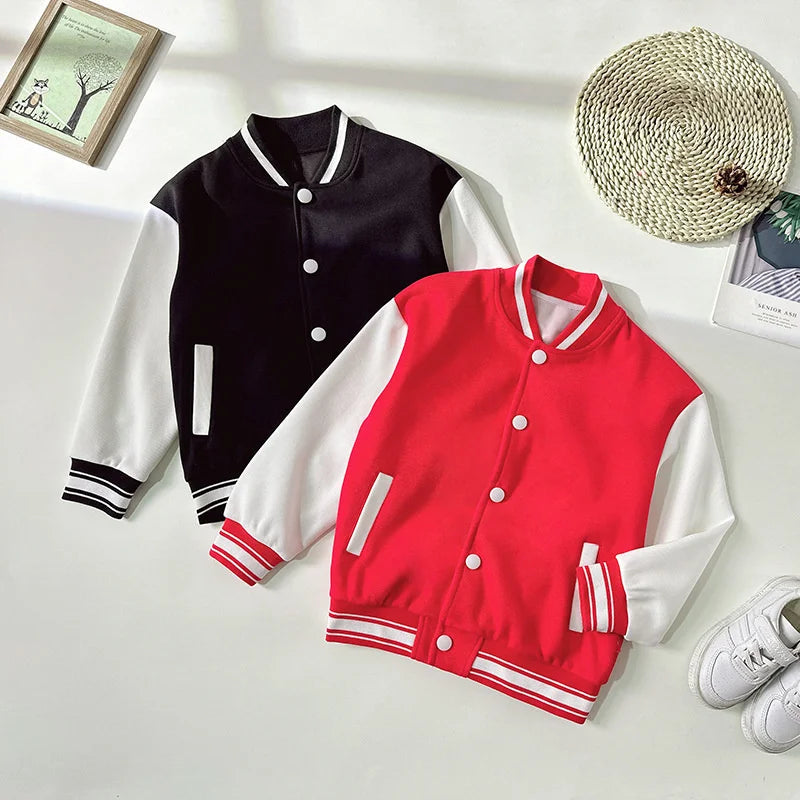 Children's Baseball Jacket Kids Fashion Clothing