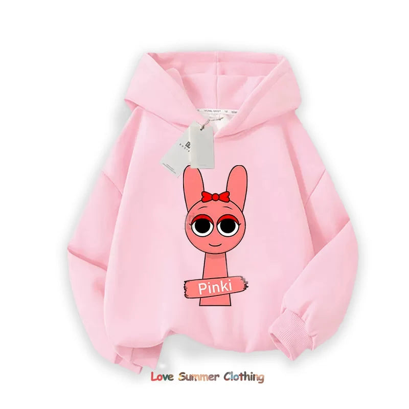 Sprunki Thick Hoodie Sweatshirt Boys
