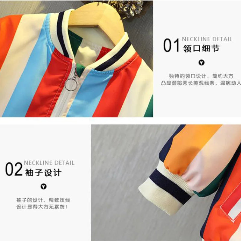 Boys Jackets Spring 2025 Autumn Outerwear for Kids Children Casual Cardigan Toddler Trench Coats Baby Outfits Clothes