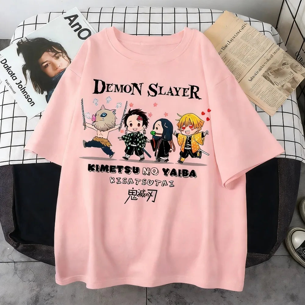 Women T-shirt Casual Parent Child Top Fashion Street Wear Harajuku Style Y2K