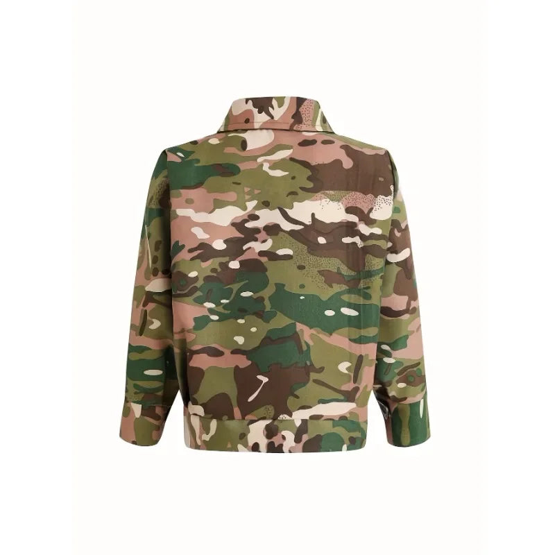 Boys Camouflage Army Soldier Dress Up Costume for Party