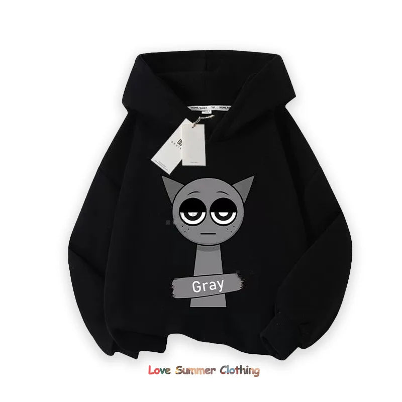 Sprunki Thick Hoodie Sweatshirt Boys