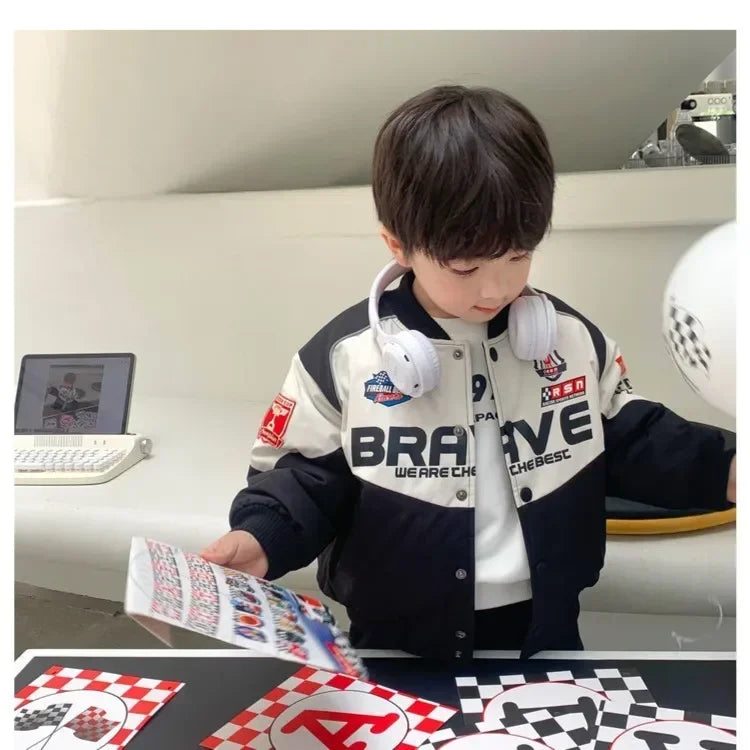 Racing Coat Big Kids Teens Fashion Clothes Baseball Jacket
