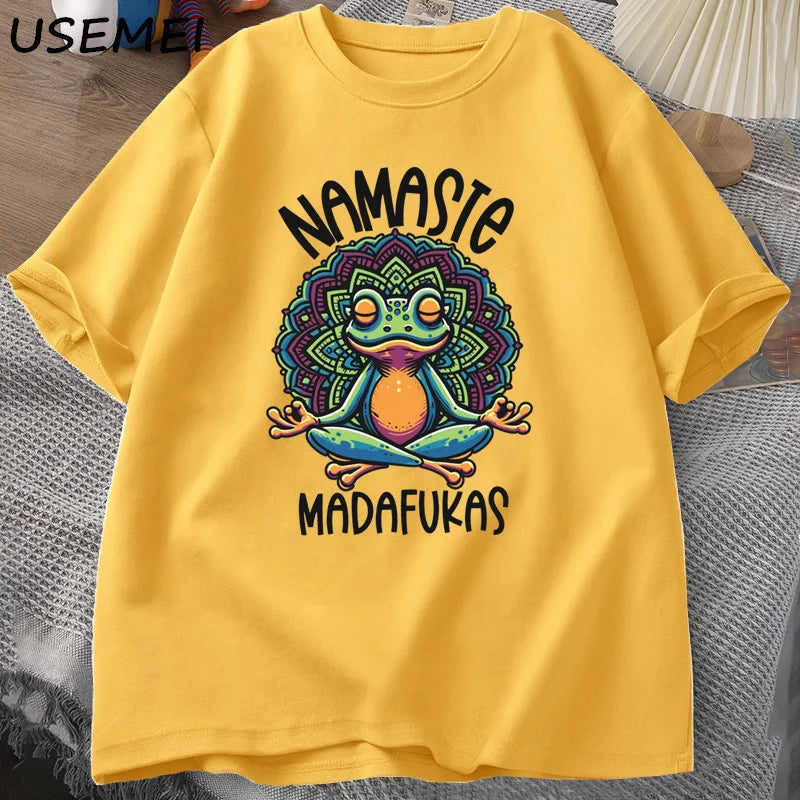T Shirt Frog Self Care Funny Yoga