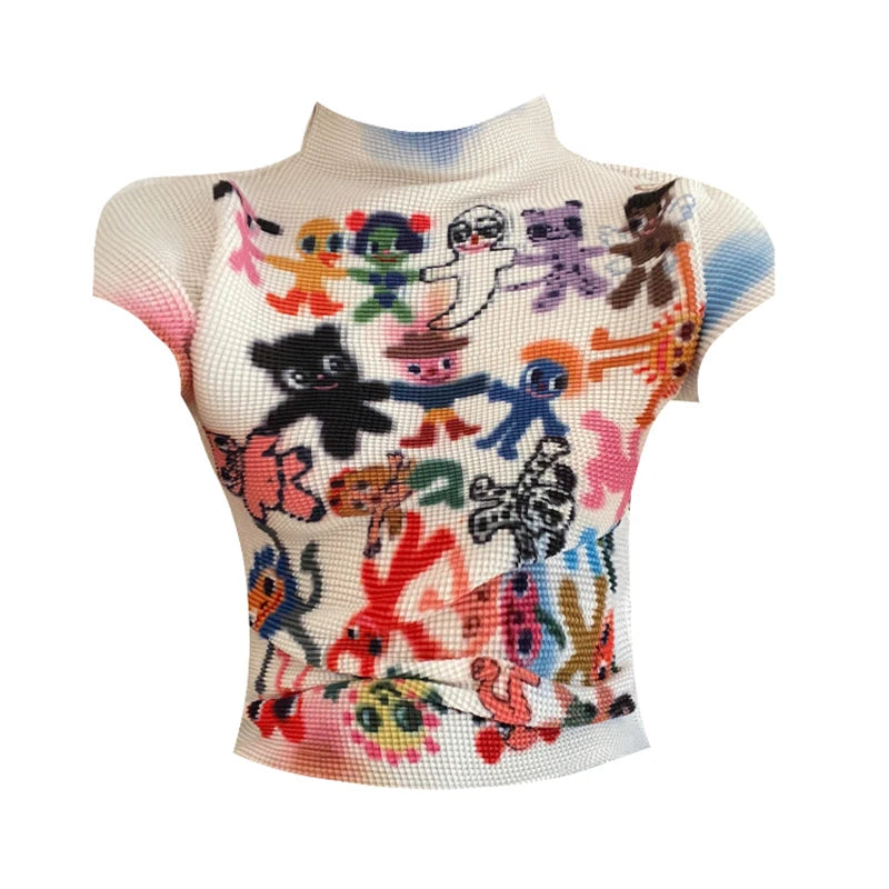T-shirt  Graphic Print Short Sleeve Tee Top Clothes Fashion Vintage