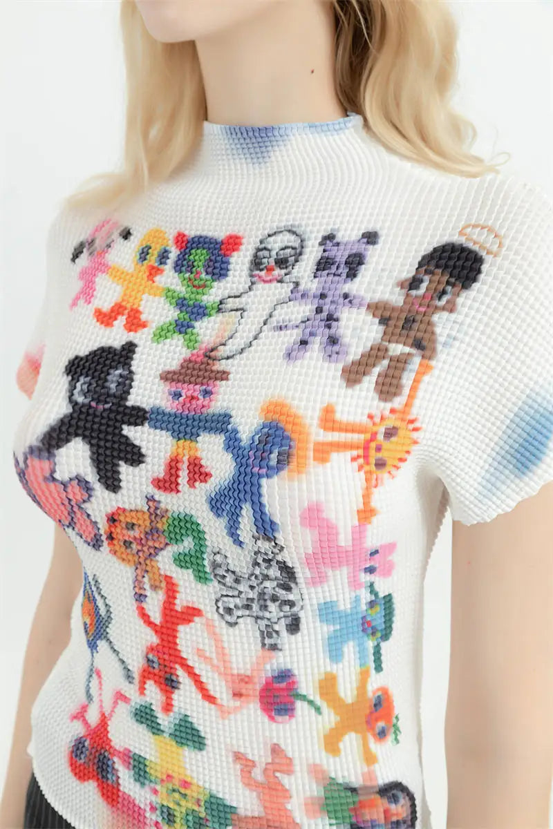 T-shirt  Graphic Print Short Sleeve Tee Top Clothes Fashion Vintage