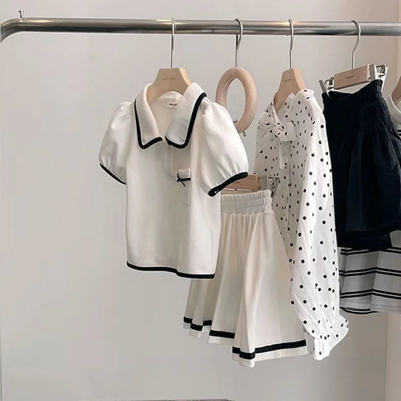 T-Shirt Suits Kids Short Sleeves 2Pcs
