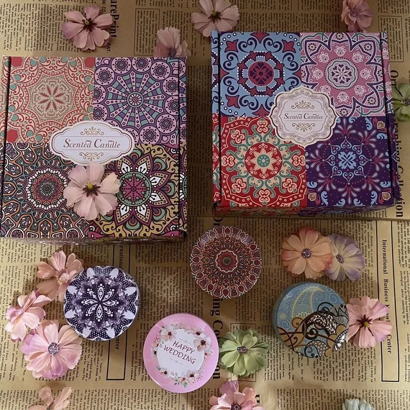 1/4PCS Vintage Scented Candles