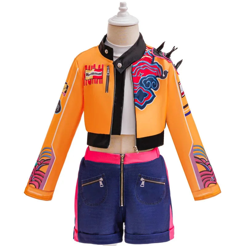 Girls Hip Hop Dance Outfit Set Multi Styles Crop Top Jacket