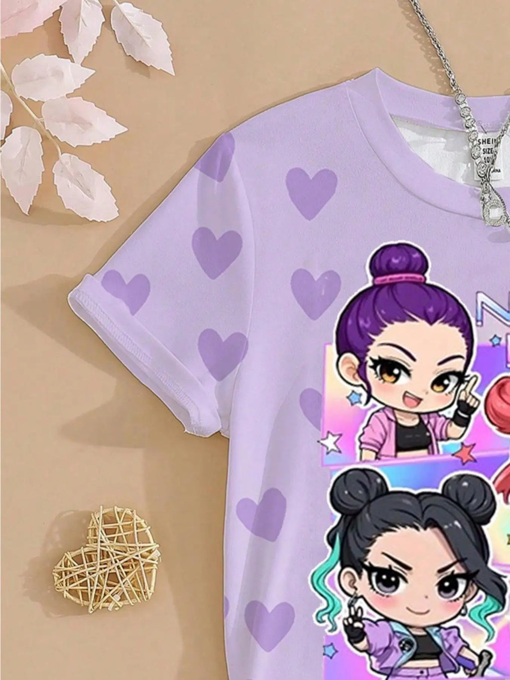 Girls K-Pop Graphic T-Shirt