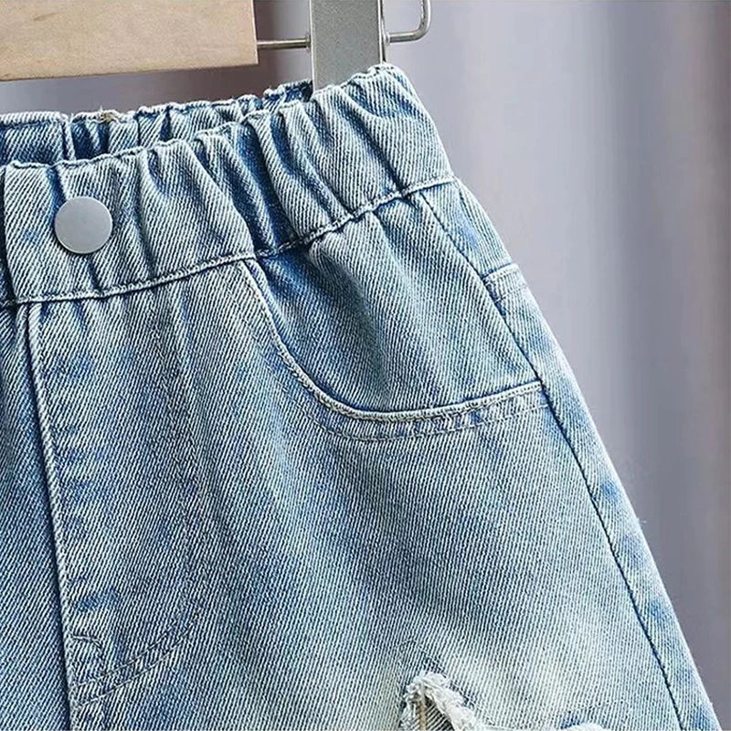 Shorts Jeans Fashion Embroidery Loose Short Denim Pants