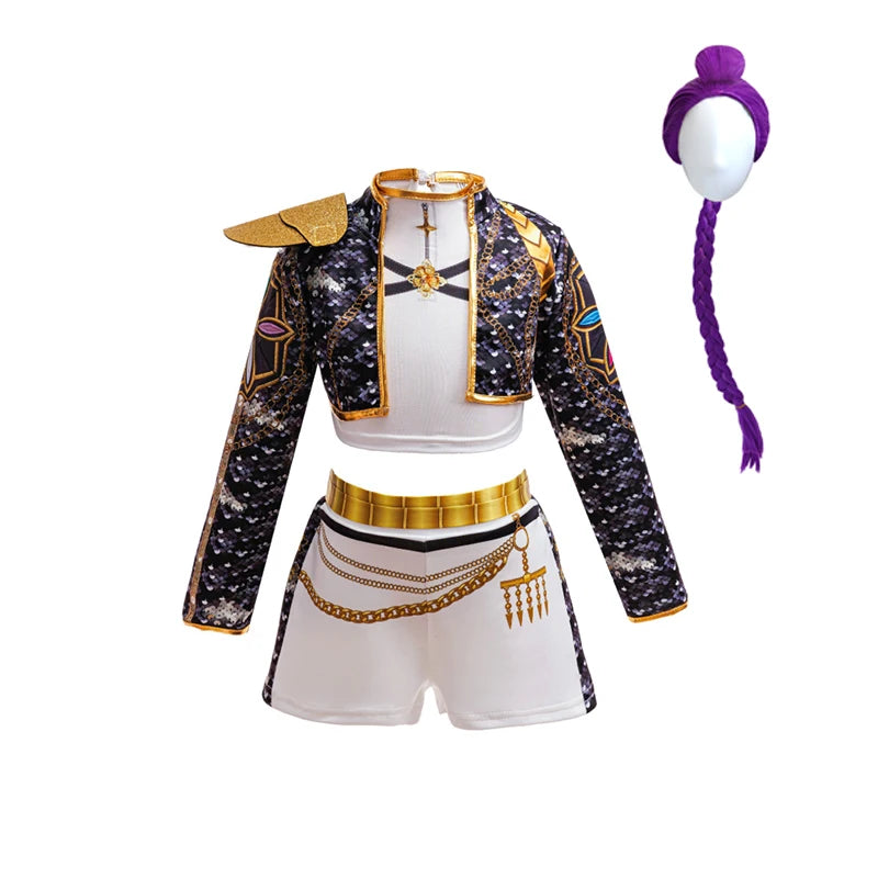 Girls Hip Hop Dance Outfit Set Multi Styles Crop Top Jacket