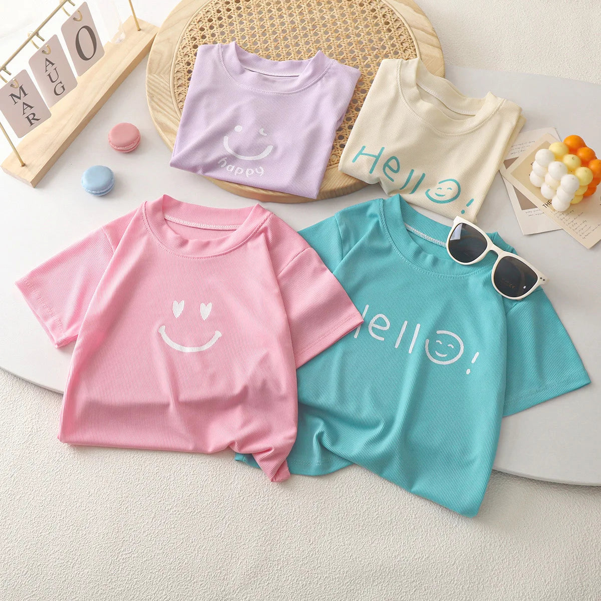 Cute T-shirt  Casual Soft Tops