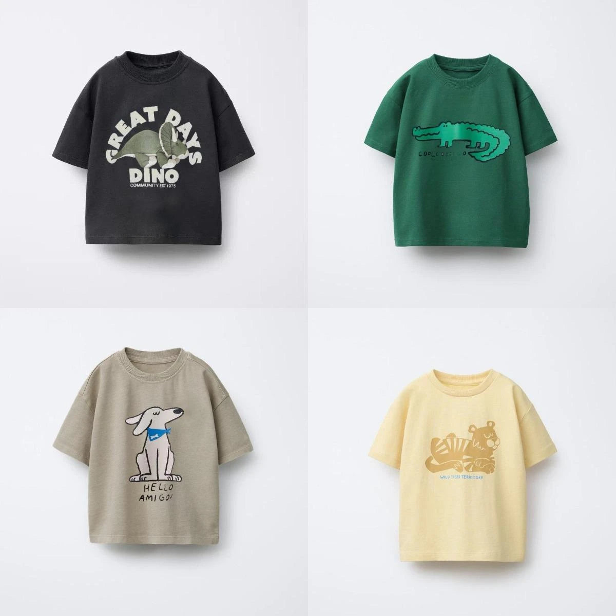 Animal Pattern Boys Clothes T-shirt