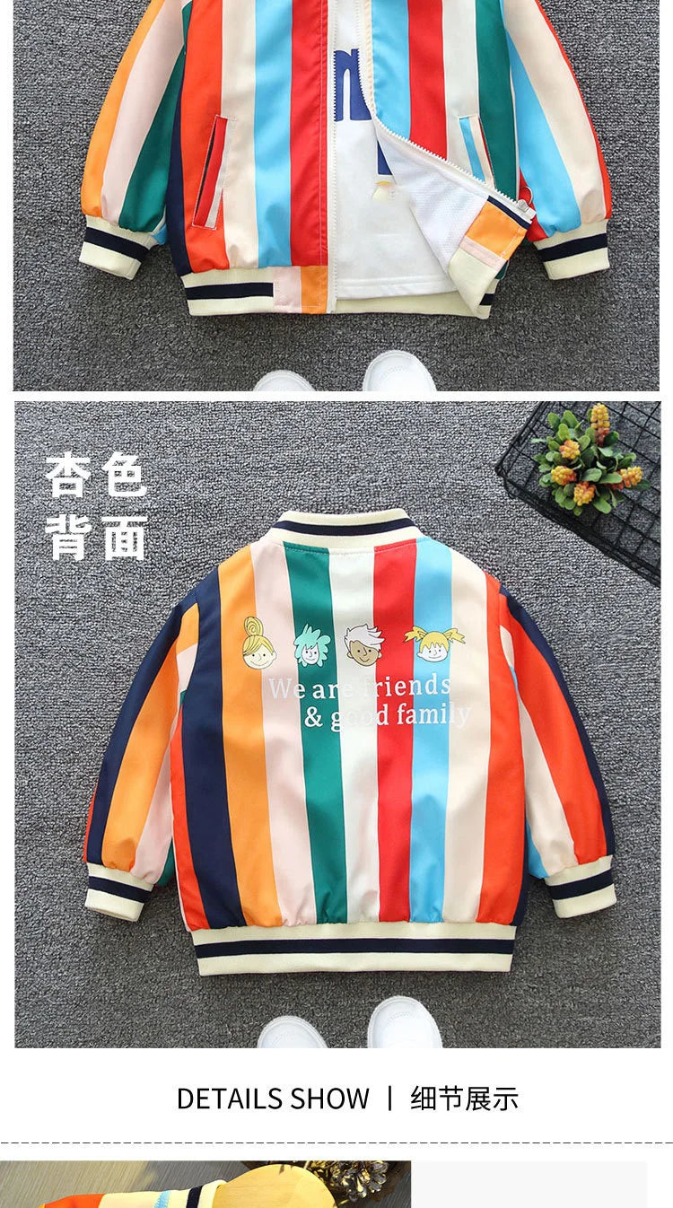 Boys Jackets Spring 2025 Autumn Outerwear for Kids Children Casual Cardigan Toddler Trench Coats Baby Outfits Clothes