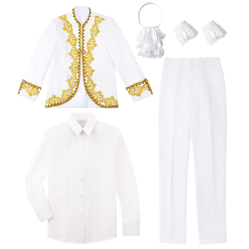 Boys Suit kids Prince Costume Halloween Carnival Outfit Teenager