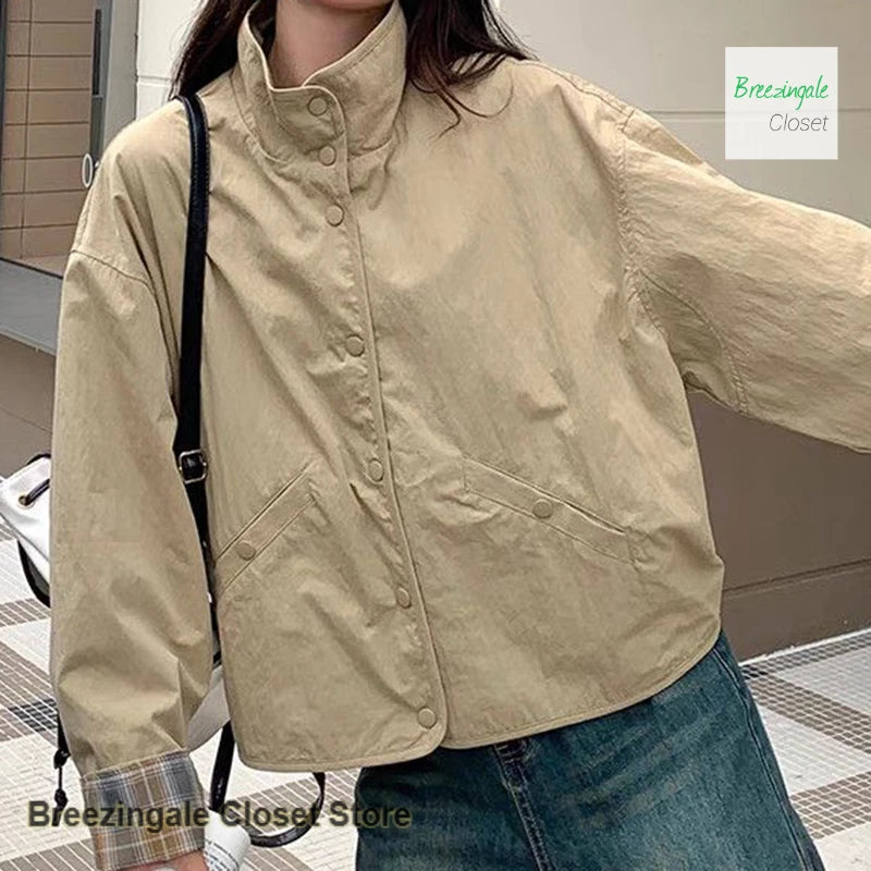short two-sided coat women's spring and autumn new fashion