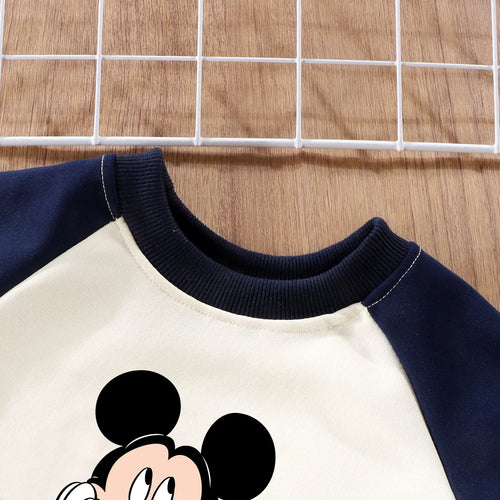2 PCS Boys O Neck Spliced Long Sleeve Hoodies