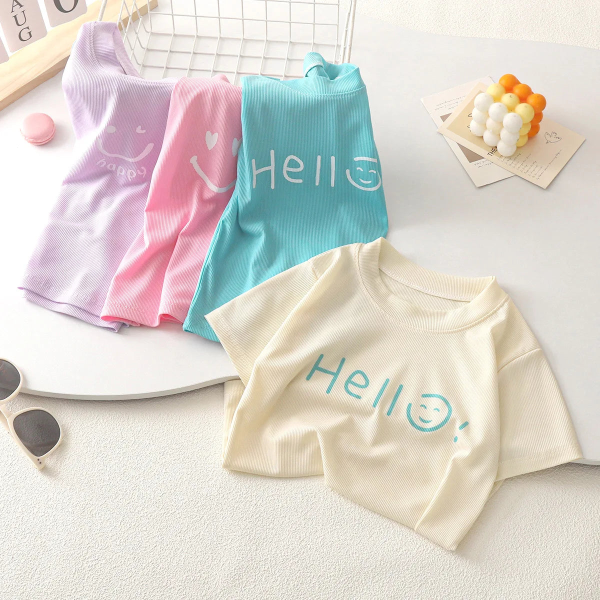 Cute T-shirt  Casual Soft Tops