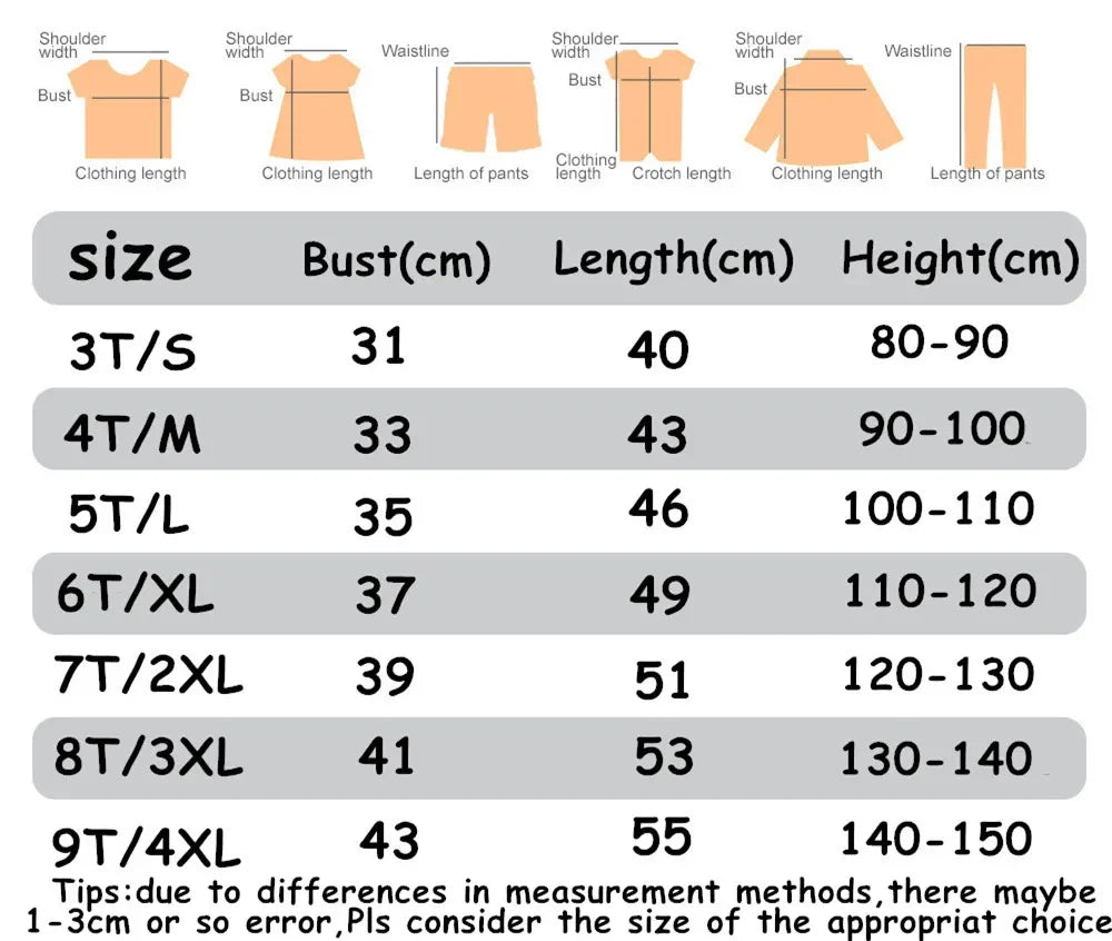 Girls Short Sleeve T-shirt Summer New Children's Top Loose Fashion