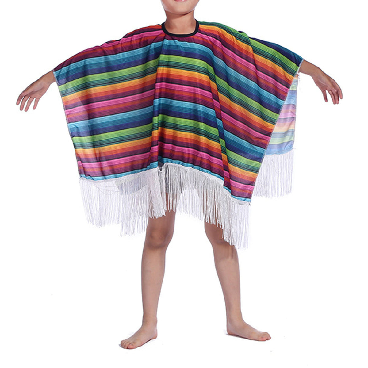 Kid and Adult Mexican Party Costume Colorful