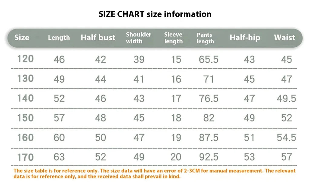 2 PCS  New Girls Big Girl Children's Casual T-Shirt Suit