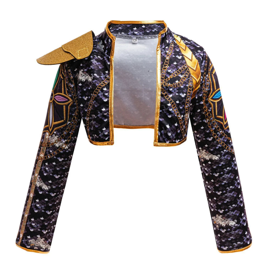 Girls Hip Hop Dance Outfit Set Multi Styles Crop Top Jacket