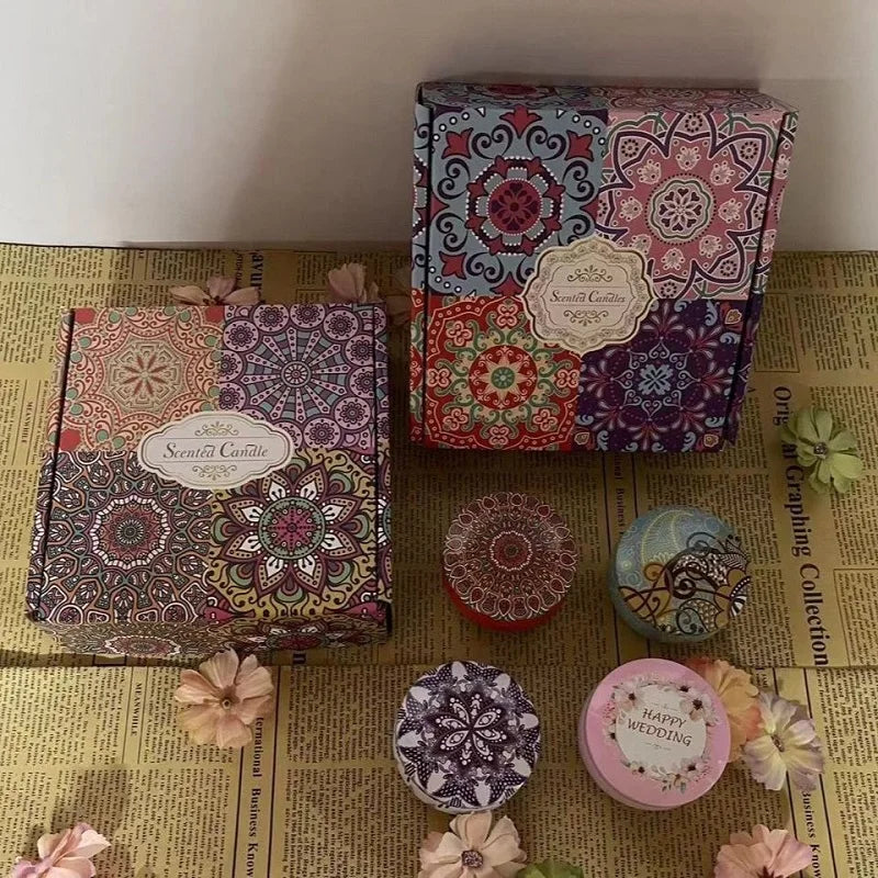1/4PCS Vintage Scented Candles