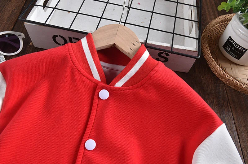 Children's Baseball Jacket Kids Fashion Clothing