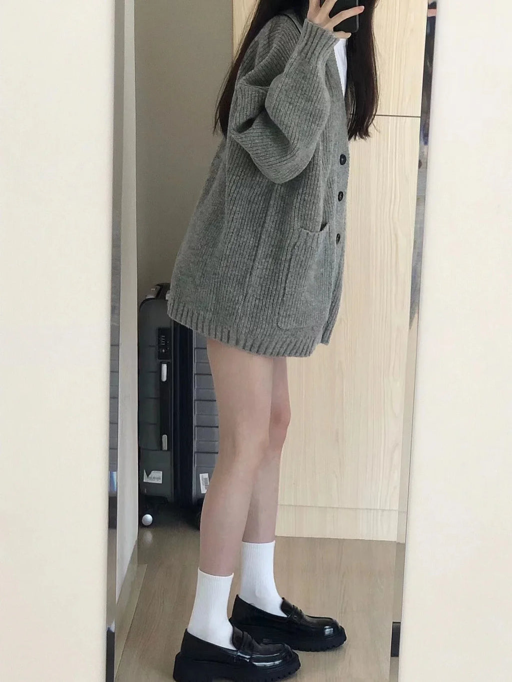 Autumn Winter Women Cardigan Sweater Coats Fashion Female