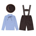 Children's Boys Oktoberfest Costumes Kids Bavarian Lederhosen Outfit Cosplay Carnival Party Halloween
