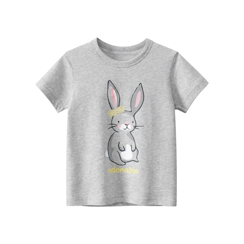 T-shirts Printed Little Girl Top Children Toddler Girl Clothes