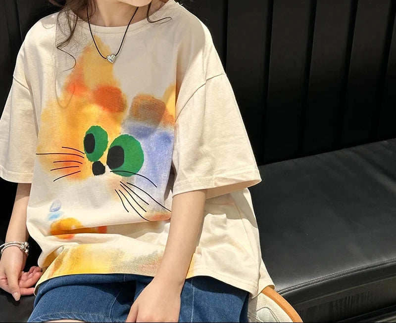 Girls' short sleeve T-shirt summer