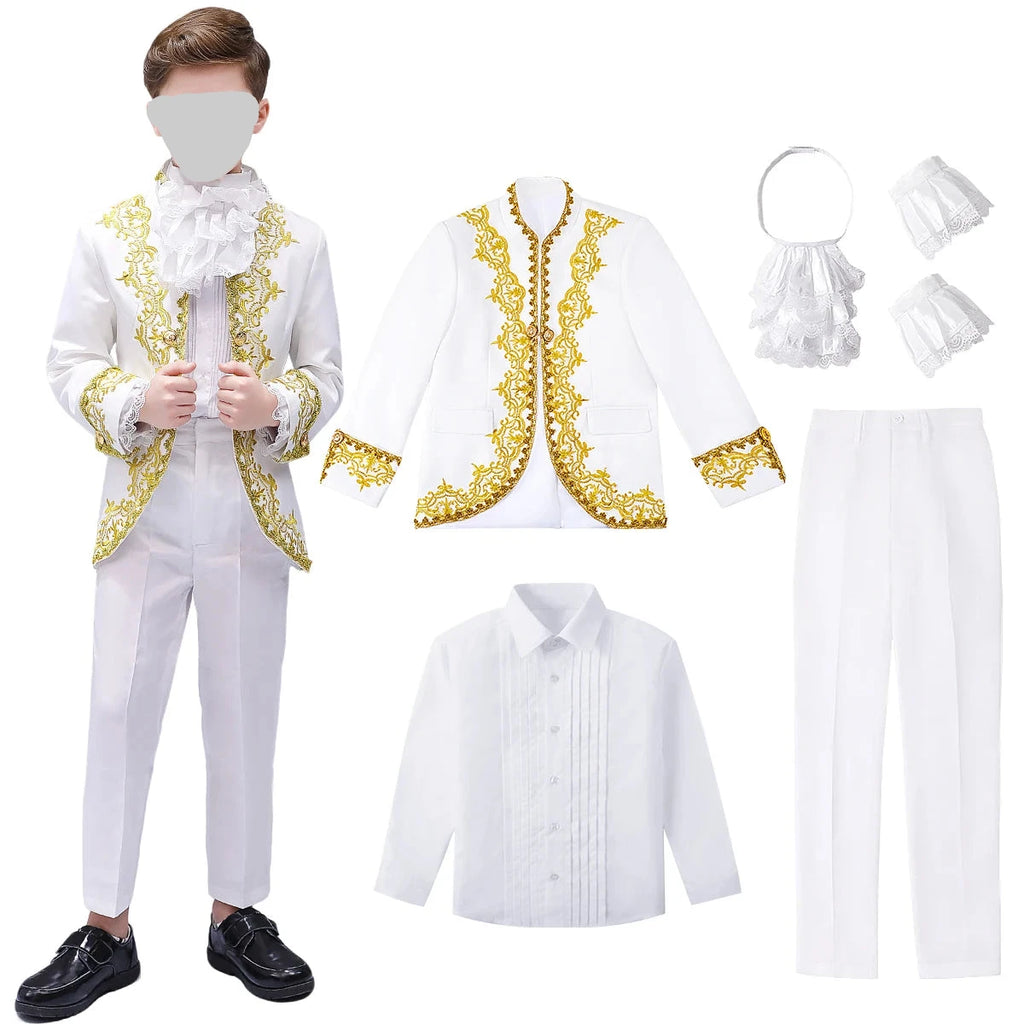 Boys Suit kids Prince Costume Halloween Carnival Outfit Teenager