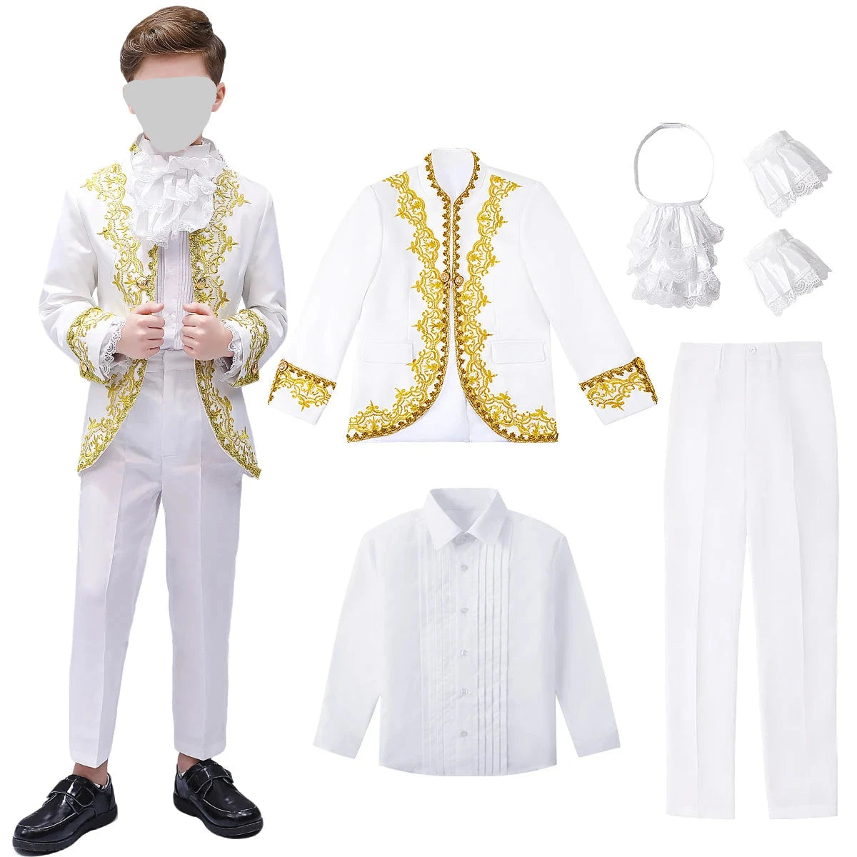 Boys Suit kids Prince Costume Halloween Carnival Outfit Teenager