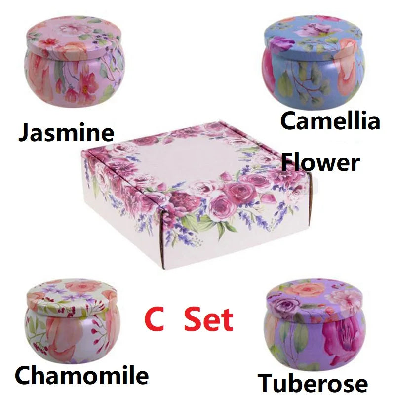 1/4PCS Vintage Scented Candles