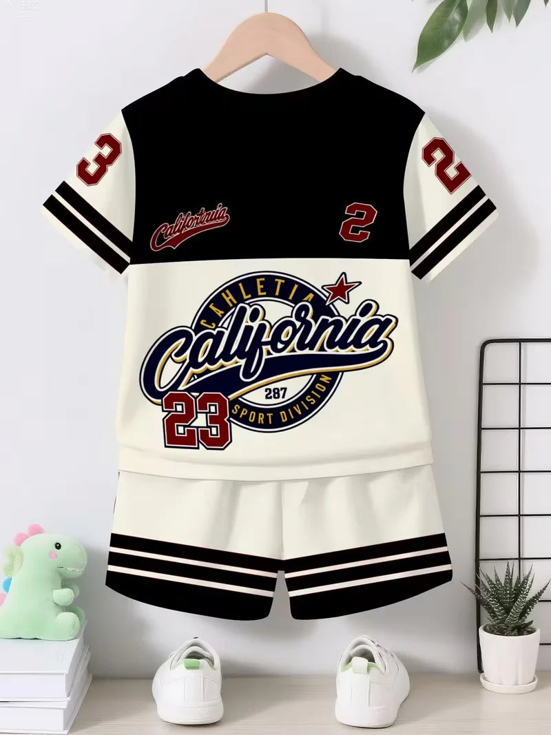 Boys 2Pcs  T-Shirt + Shorts