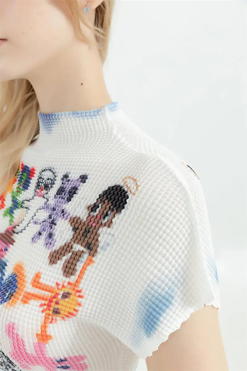T-shirt  Graphic Print Short Sleeve Tee Top Clothes Fashion Vintage