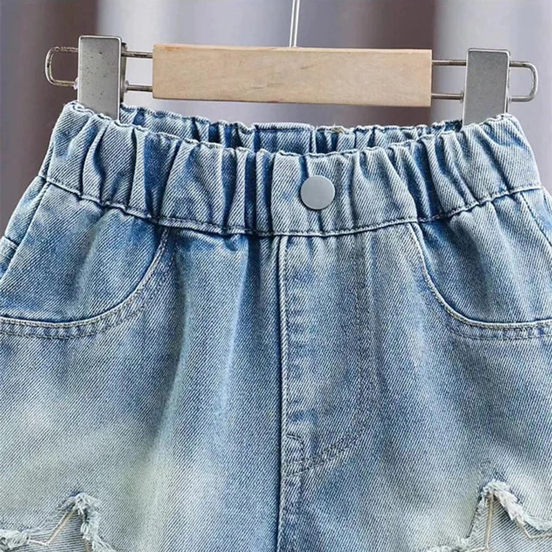 Shorts Jeans Fashion Embroidery Loose Short Denim Pants