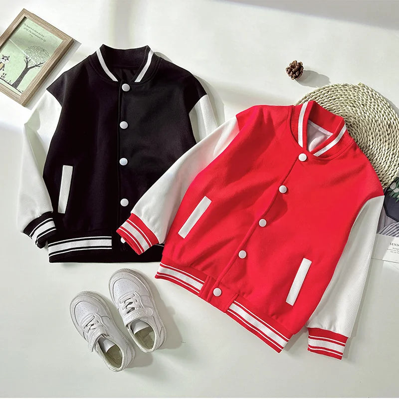 Children's Baseball Jacket Kids Fashion Clothing