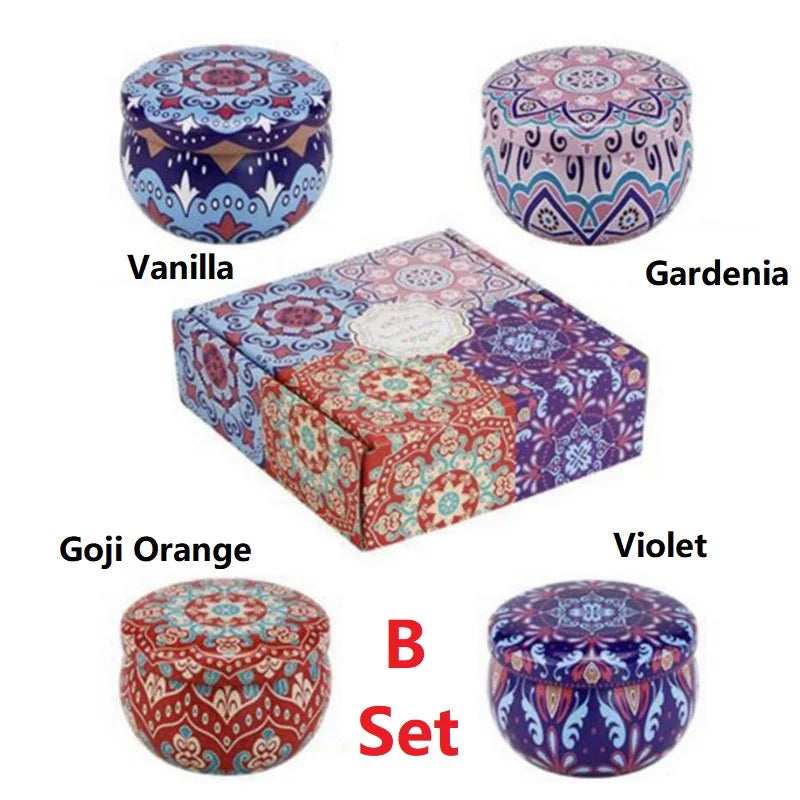 1/4PCS Vintage Scented Candles