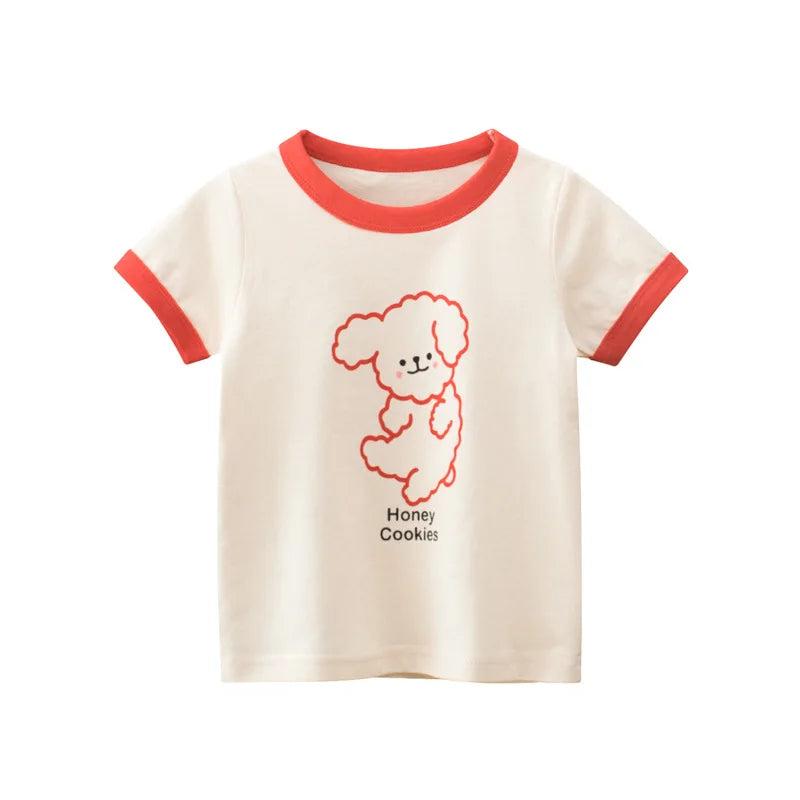 T-shirts Printed Little Girl Top Children Toddler Girl Clothes