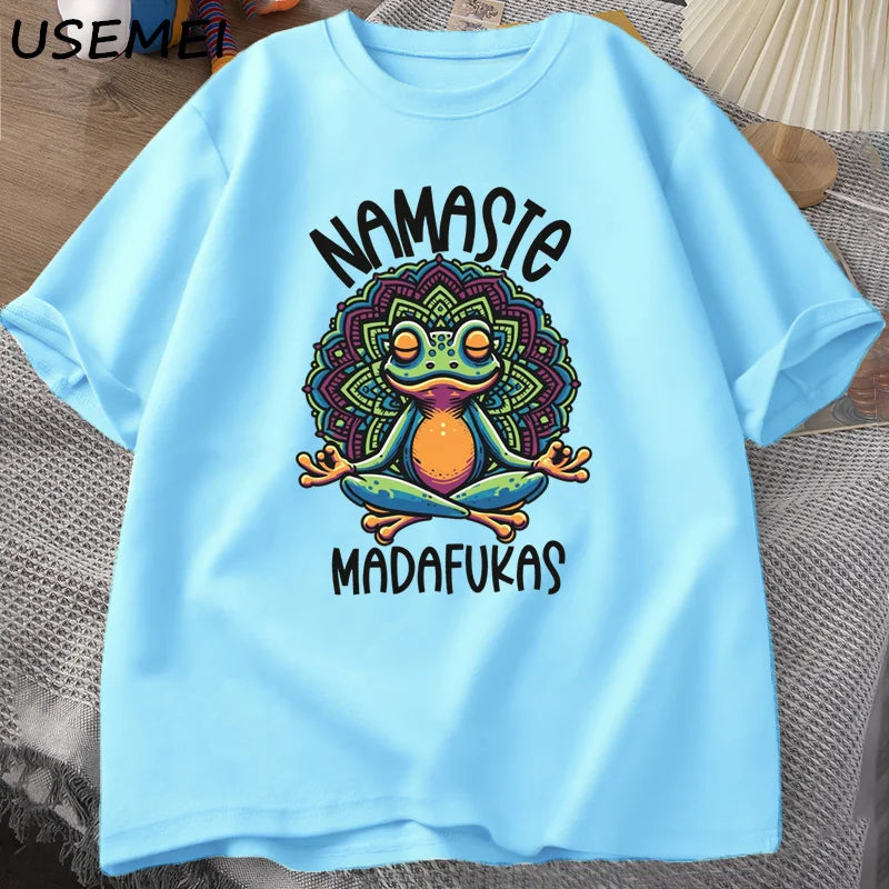 T Shirt Frog Self Care Funny Yoga