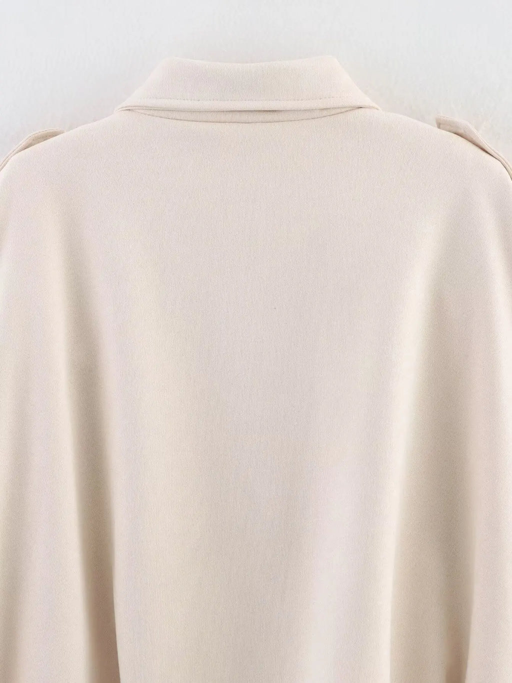 Women Suede Textured Jacket Long Sleeve Lapel Collar Loose Coats Casual Female Outerwear Chic Tops