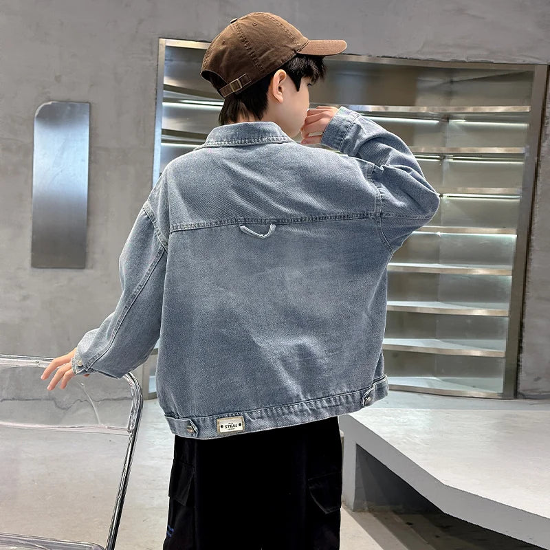 Kids Denim Jacket Boys Jeans